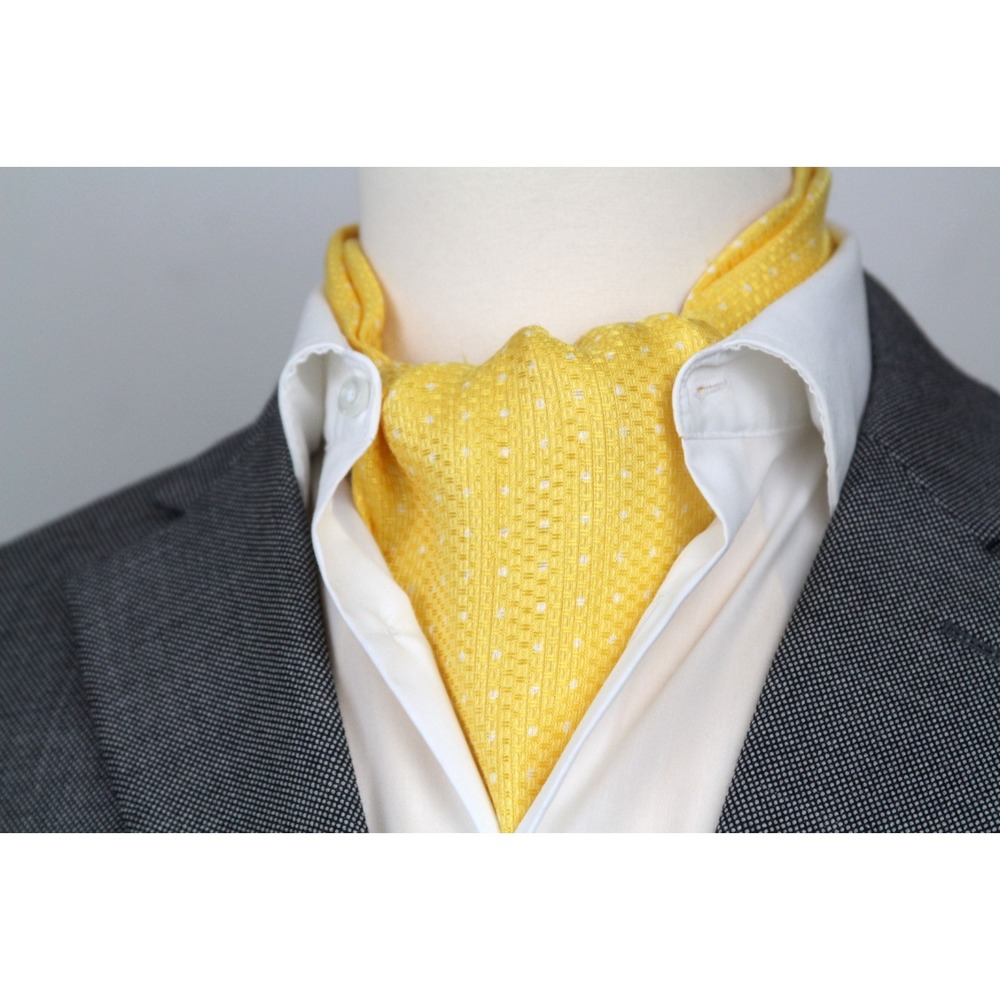 Men's Silk Ascot Tie Cravat‎ Silk Blend Day Wear Formal Wedding A239